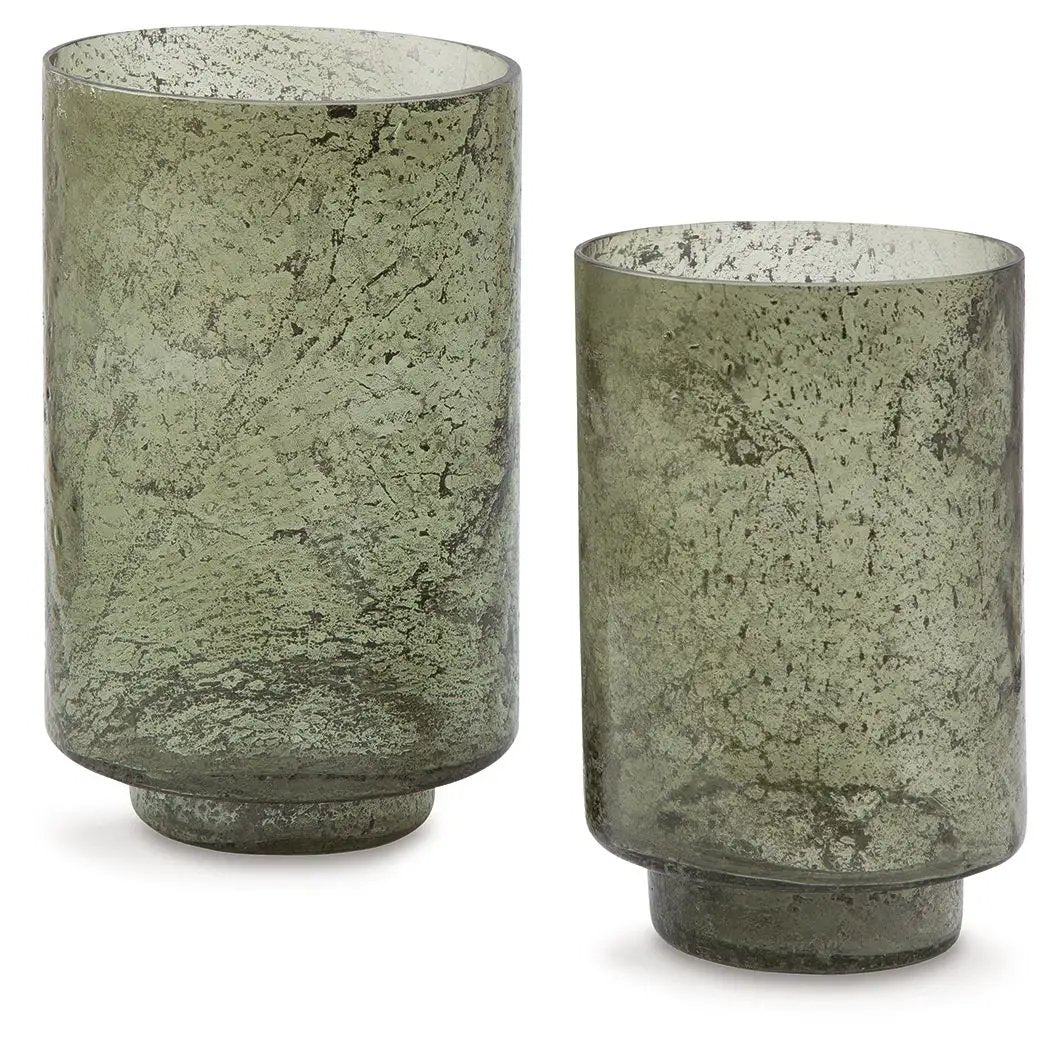 Clarkton - Candle Holder Set (Set of 2) - Green by Unique Piece Furniture