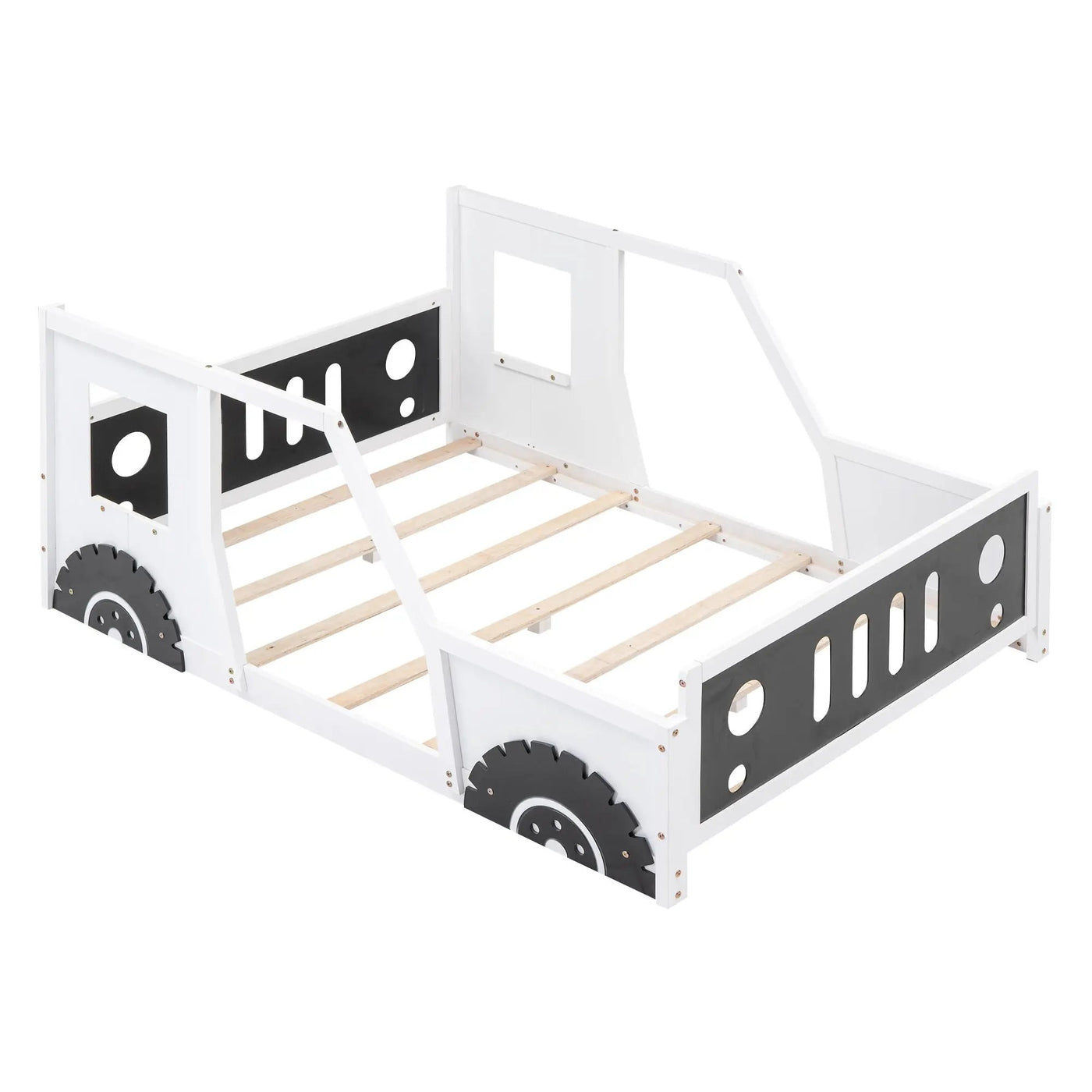 Classic Car Shaped Platform Bed With Wheels by HouseOfZazla