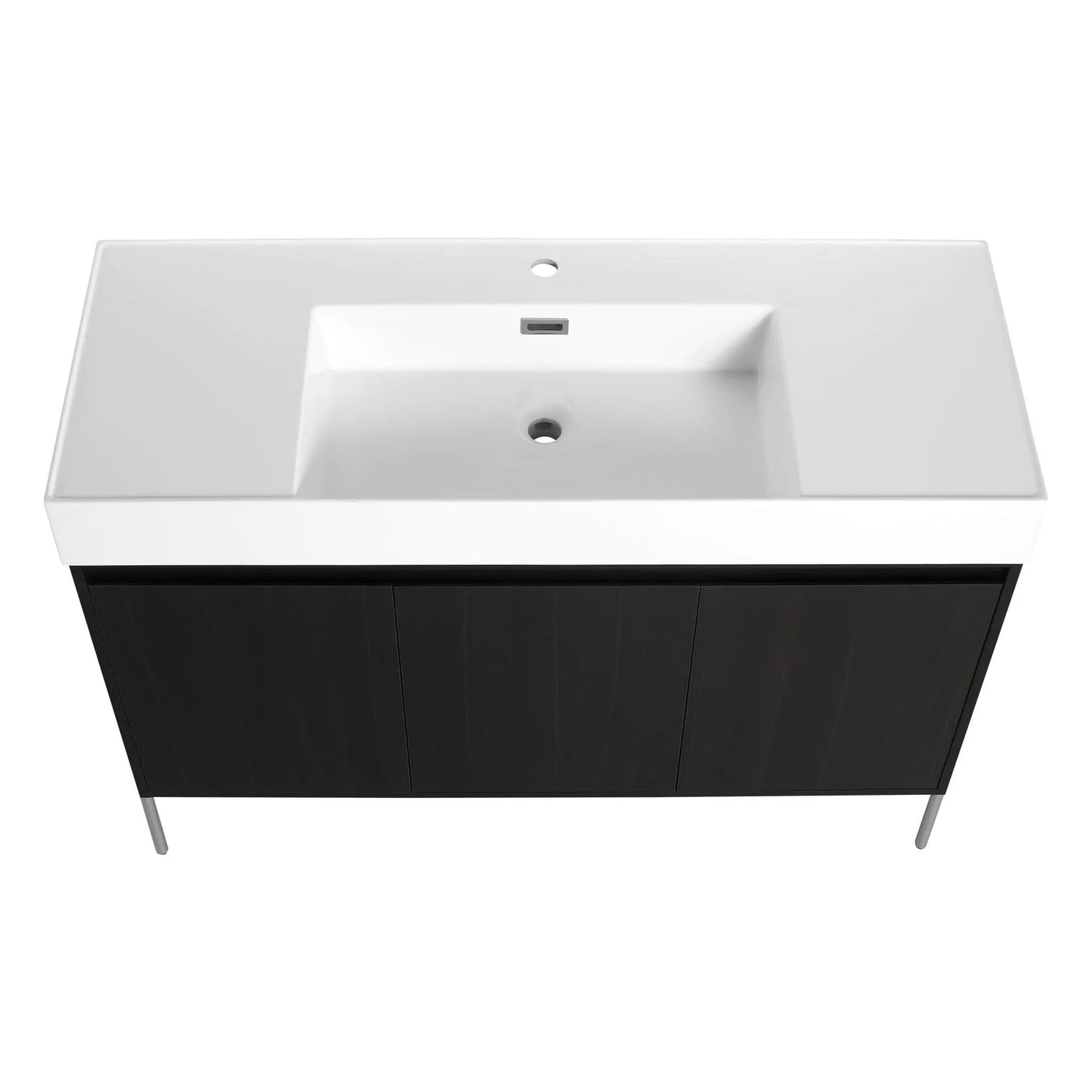 Freestanding Bathroom Vanity With Resin Sink And Storage Cabinet by HouseOfZazla