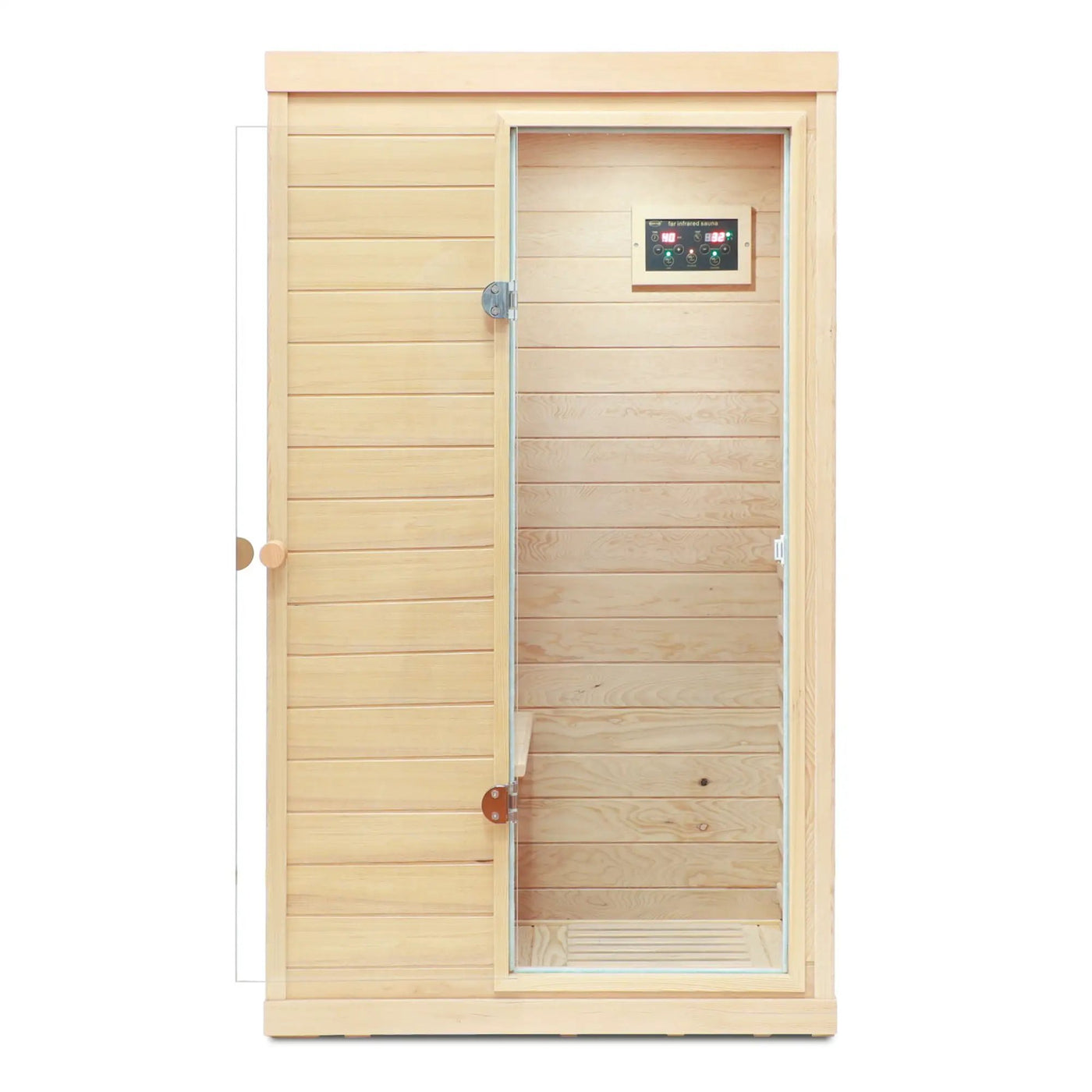 Hemlock Mini 1 Person Far Infrared Door Indoor Sauna Room by HouseOfZazla