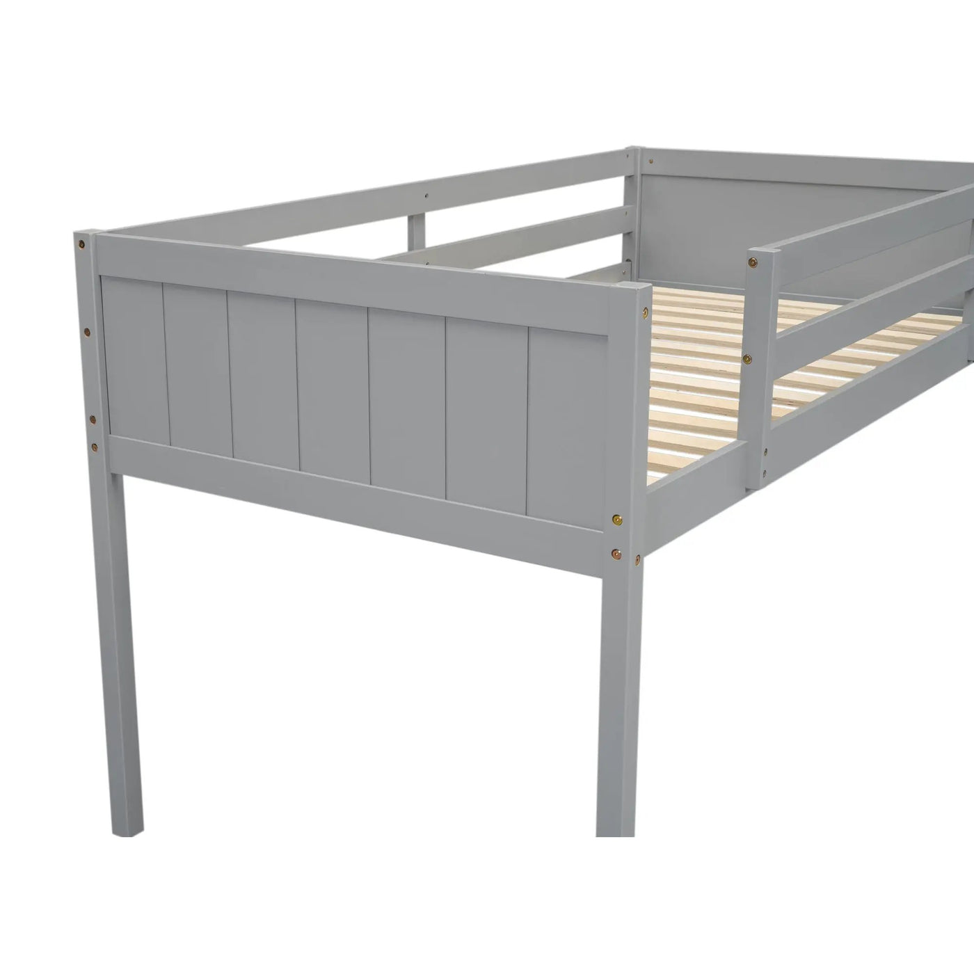 Low Loft Bed With Adjustable Ladder by HouseOfZazla
