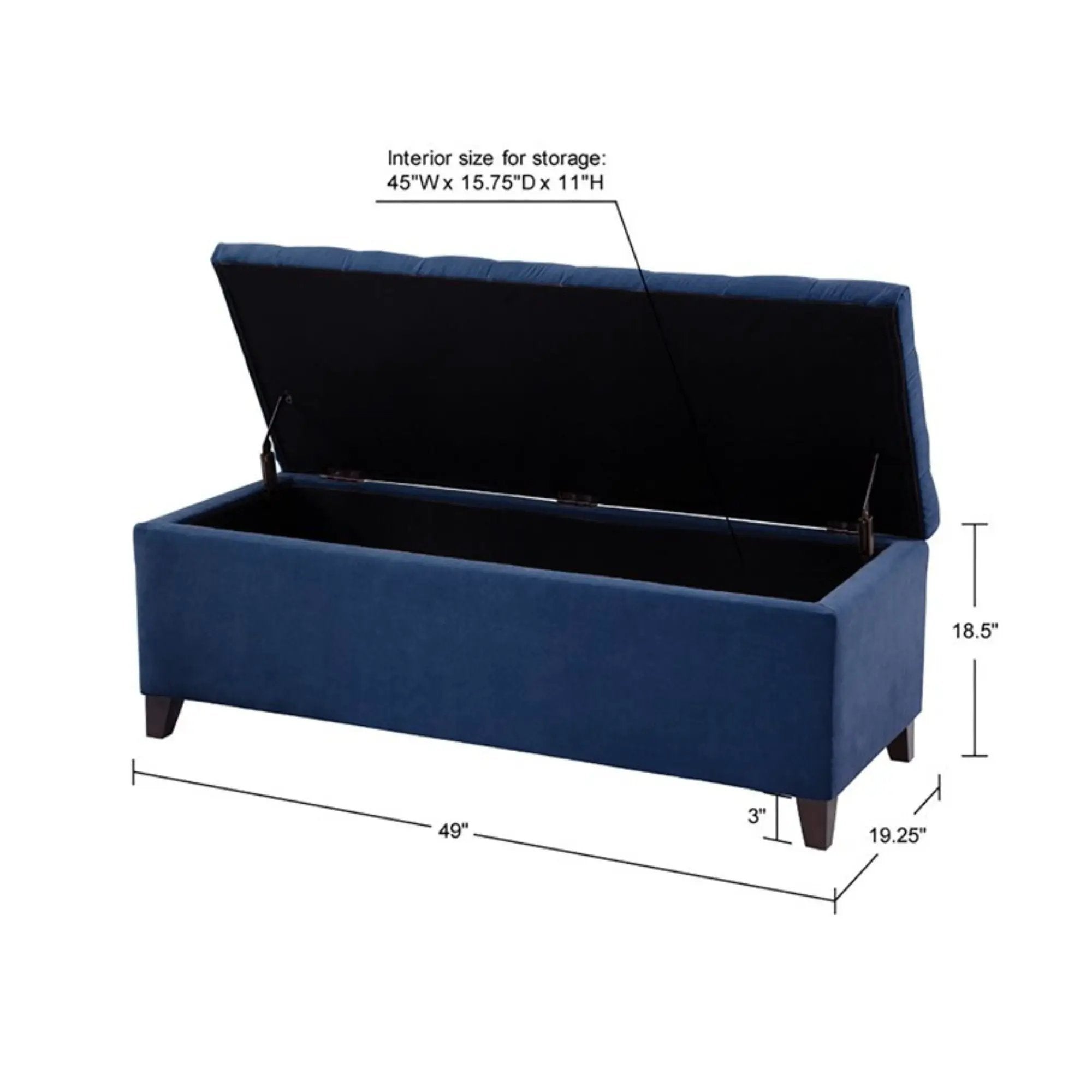 Shandra - Tufted Top Soft Close Storage Bench by Unique Piece Furniture