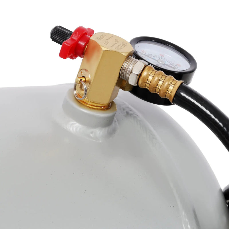 Portable 5 Gallon Aluminum Air Tank with Pressure Gauge and Hose by HouseOfZazla