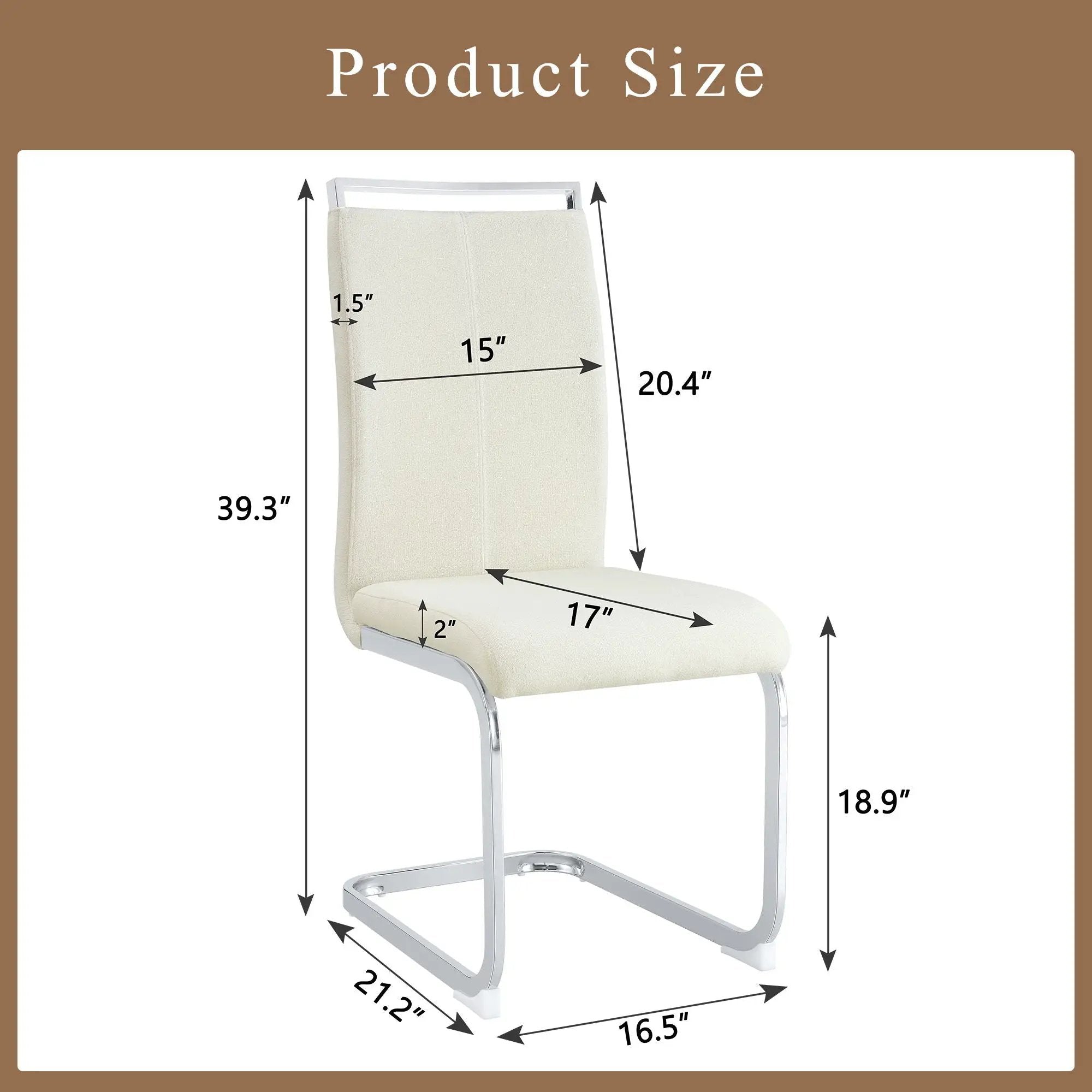 Dining Chairs With Ergonomic Backrest by Unique Piece Furniture