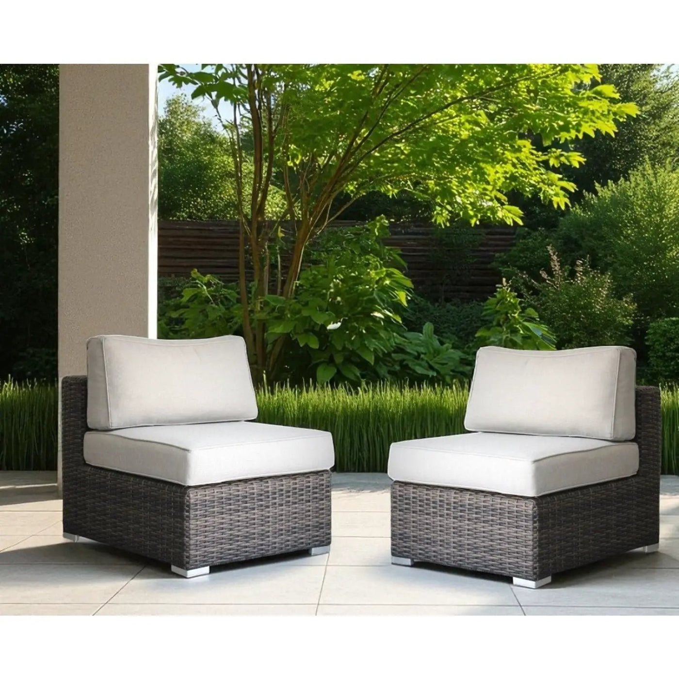 Minnesota - Armless Patio Chairs (Set of 2) by HouseOfZazla
