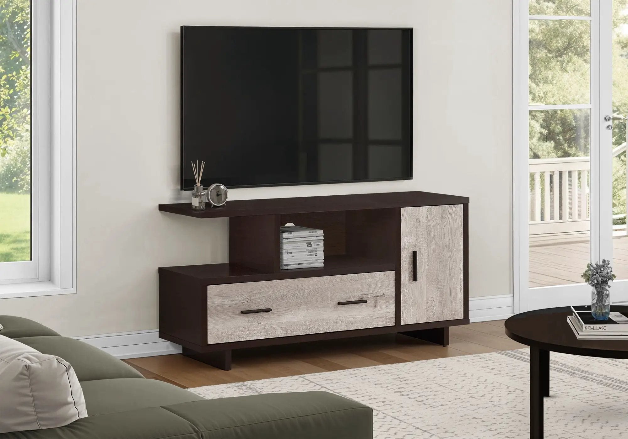 TV Stand, Console, Media Entertainment Center, Storage Cabinet, Drawers, Contemporary & Modern by Unique Piece Furniture