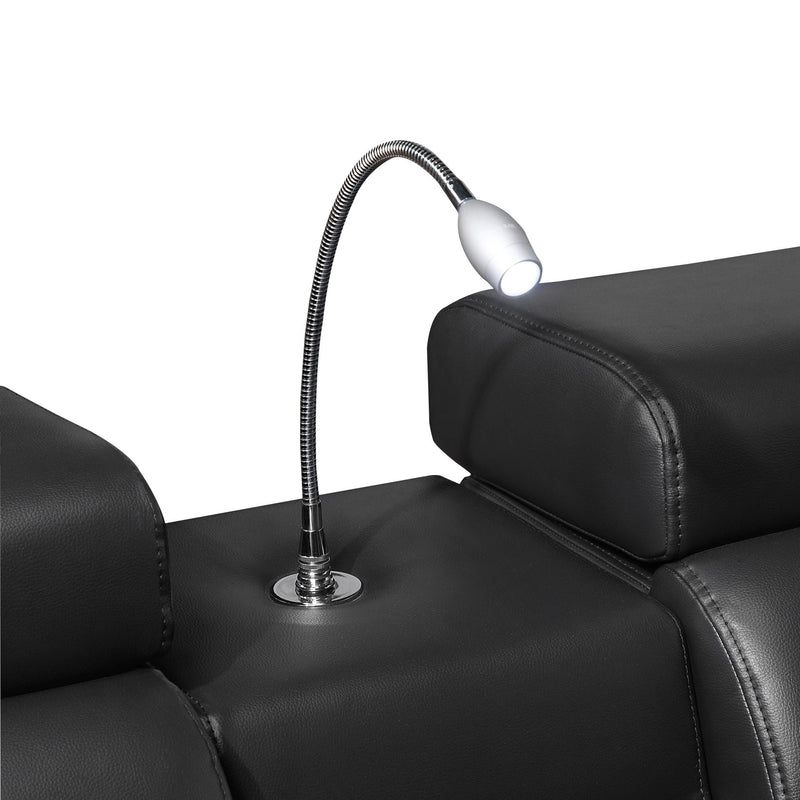 Nova - Sectional With Bluetooth Speaker, LED And Lifting Wine Cabinet by HouseOfZazla