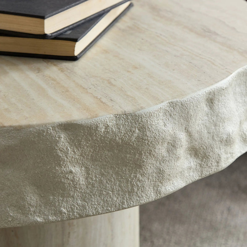 23.82 Inch Faux Mars Textural Patterns Coffee Table by HouseOfZazla