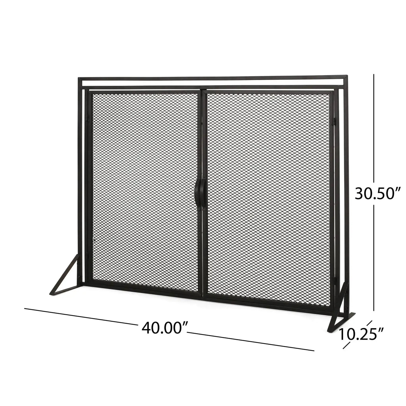 Samantha Iron Fireplace Screen 2 Door Design by HouseOfZazla