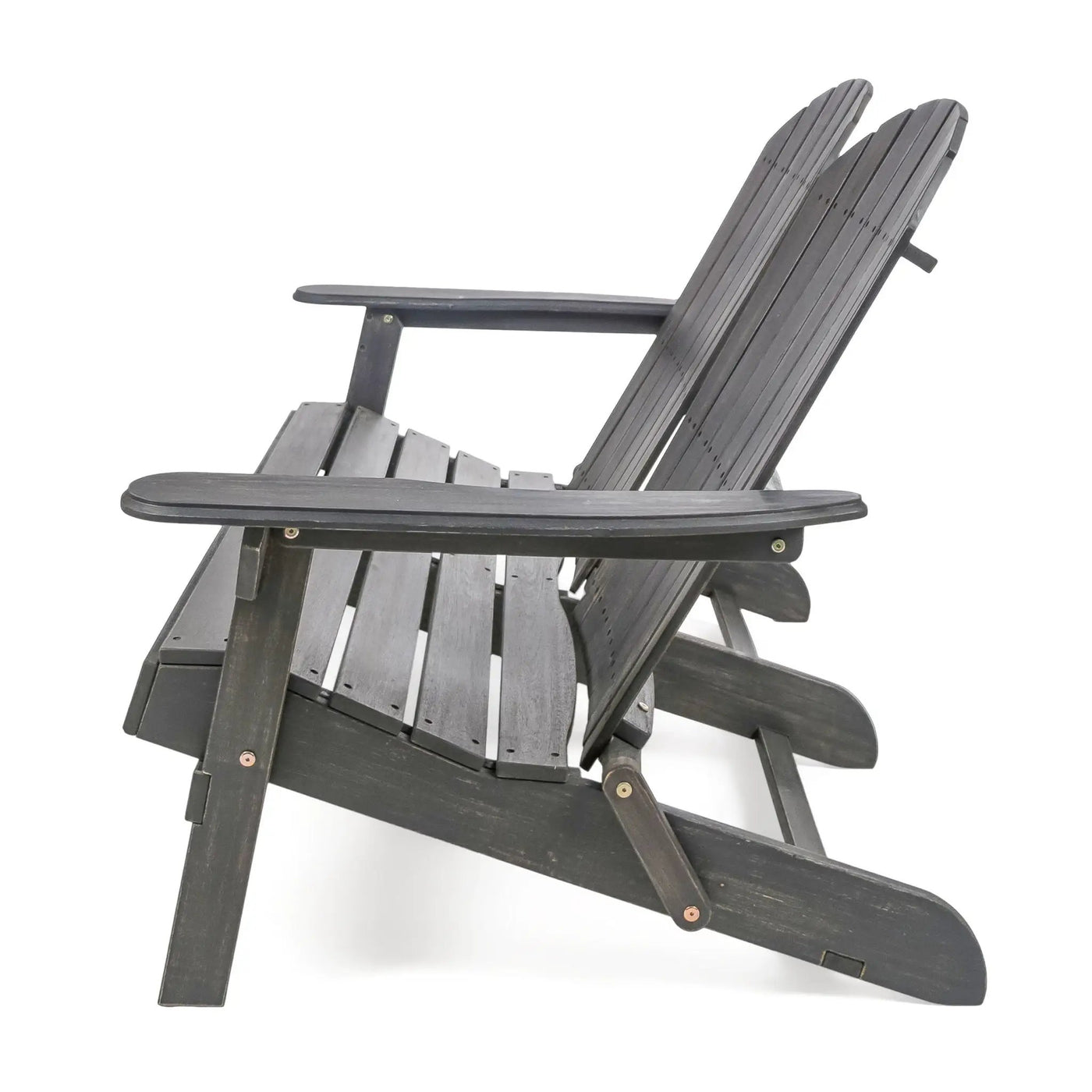 Outdoor Adirondack Rocking Loveseat With Hand Crafted Details by HouseOfZazla