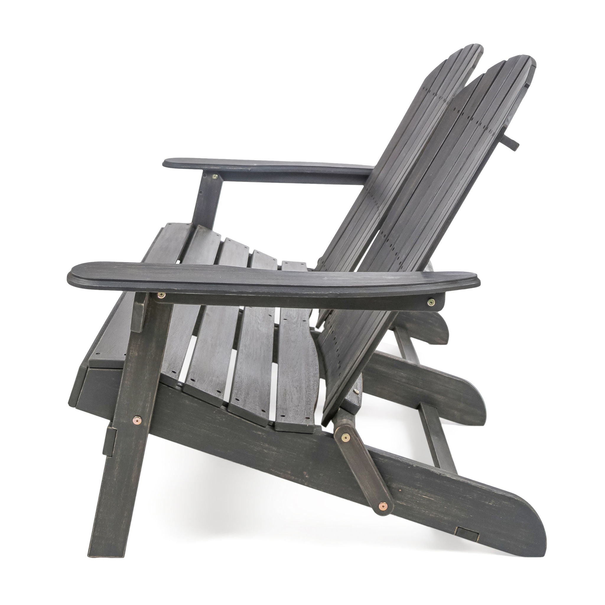 Outdoor Adirondack Rocking Loveseat With Hand Crafted Details by HouseOfZazla