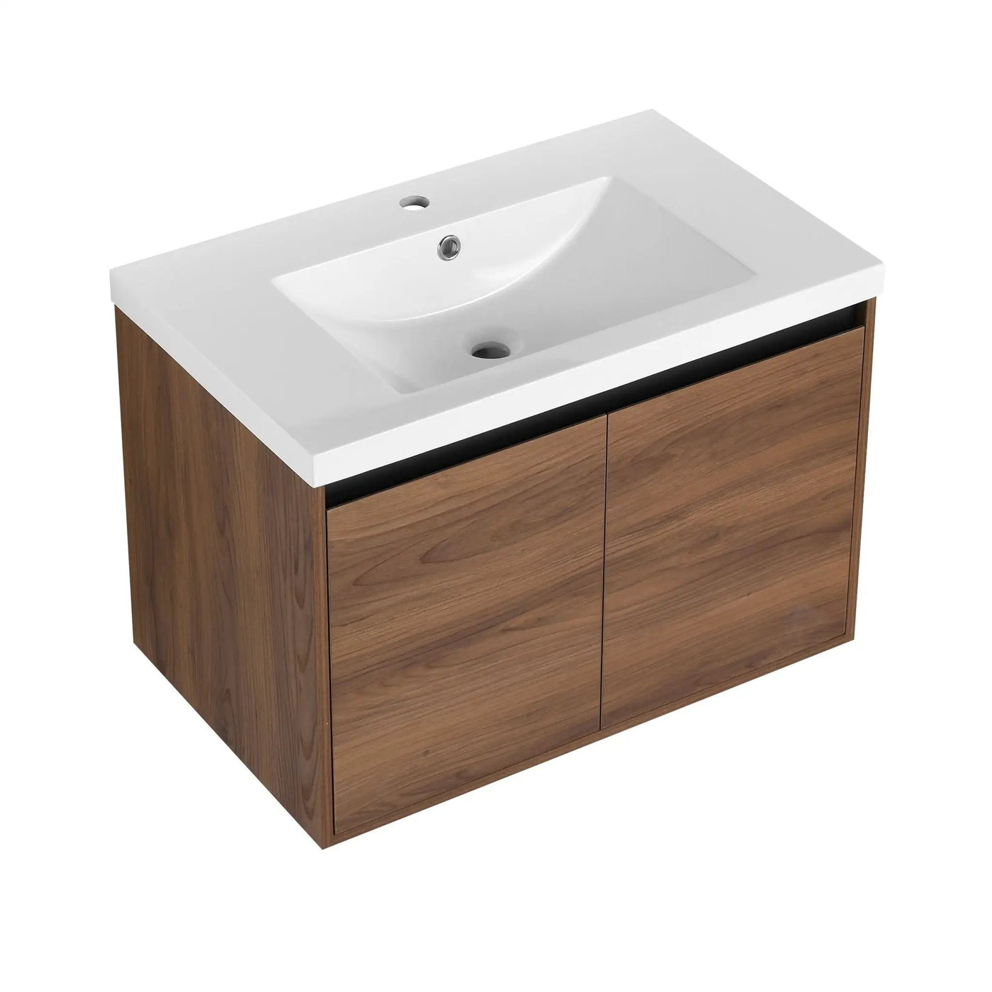 Bathroom Vanity Set With Resin Countertop Sink And 2 Doors, Engineered Wood by HouseOfZazla