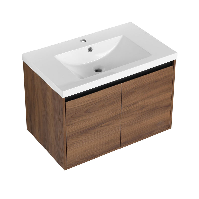 Bathroom Vanity Set With Resin Countertop Sink And 2 Doors, Engineered Wood by HouseOfZazla