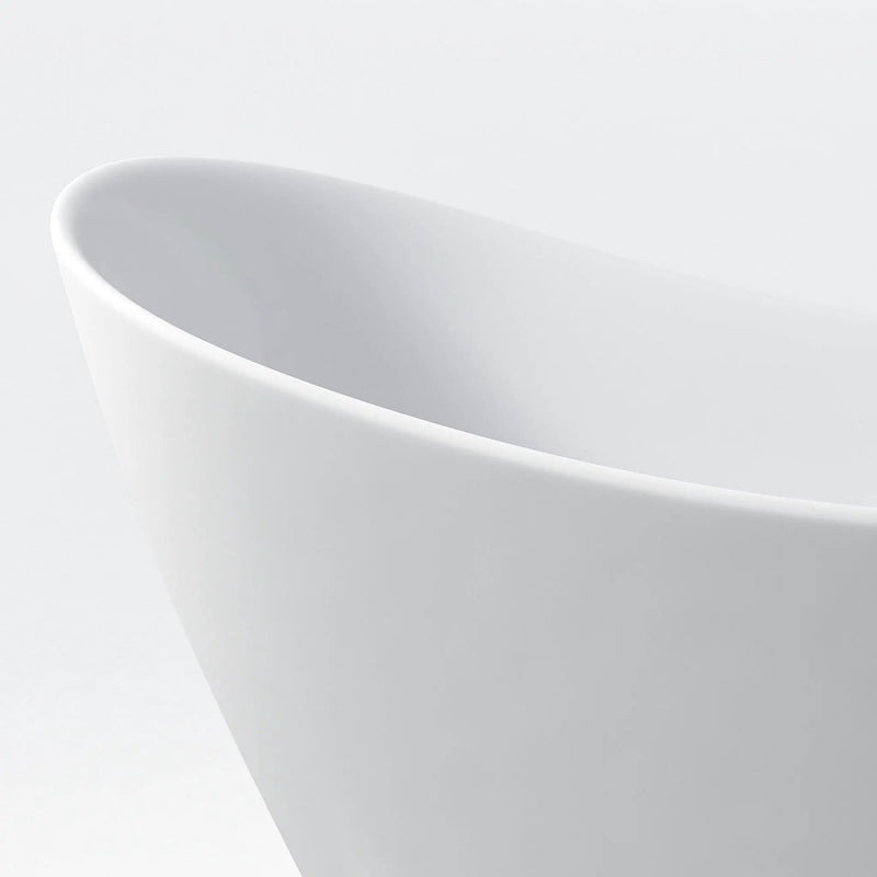 Freestanding Tub With Overflow And Pop Up Drain, Ergonomic Design by HouseOfZazla