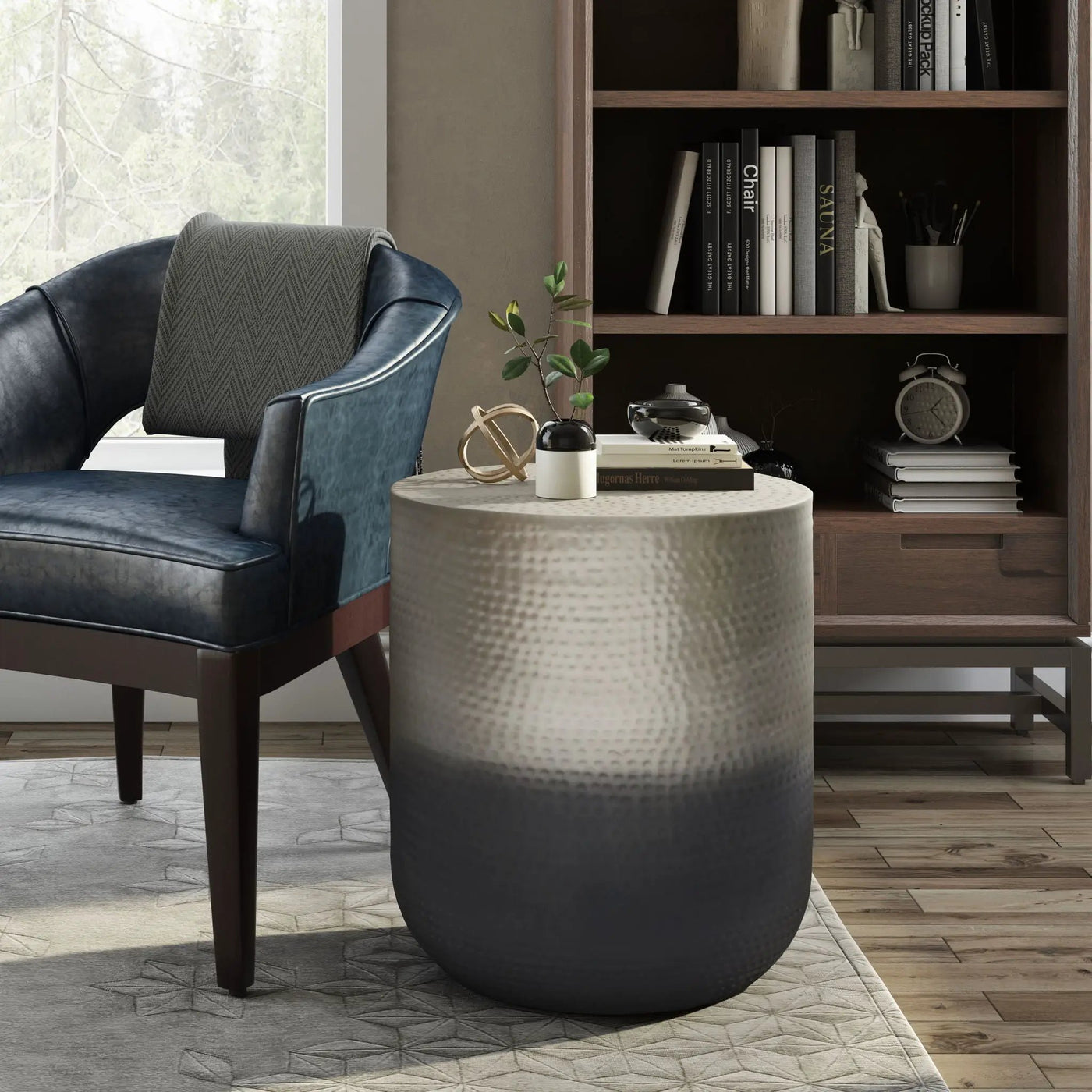Nova - Handcrafted Metal Side Table by HouseOfZazla