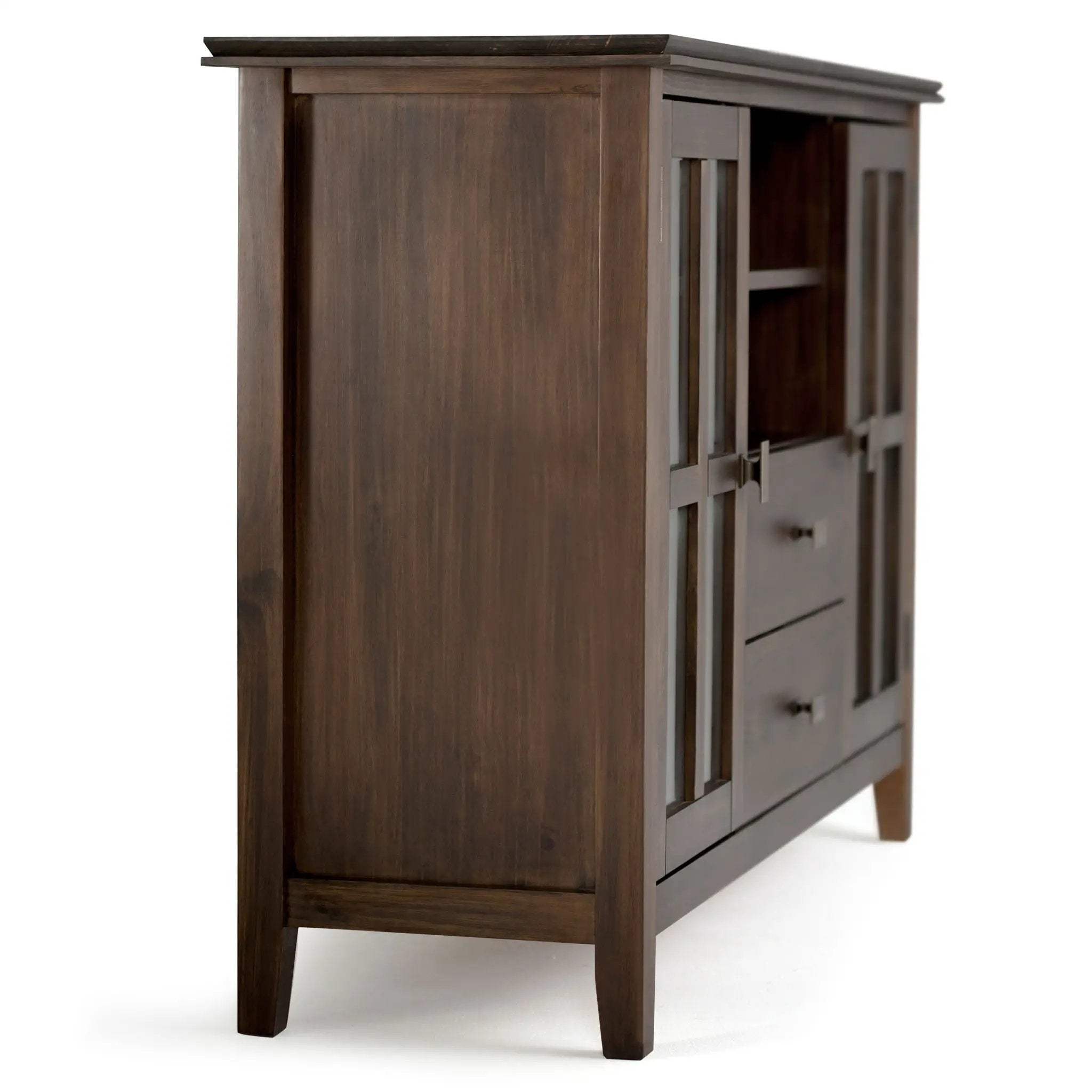 Artisan - Tall TV Media Stand - Natural Aged Brown by HouseOfZazla