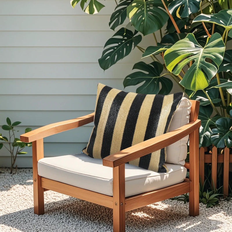 2 Pack Outdoor Throw Pillows, Patio Cushions (18x18 Inch) by HouseOfZazla