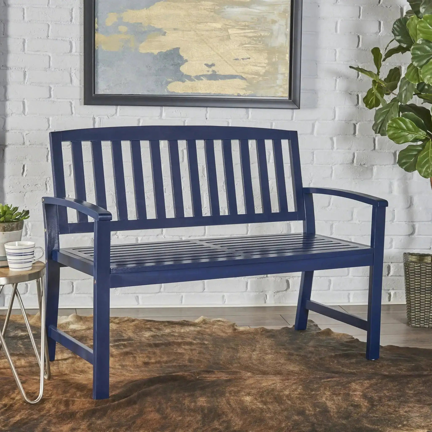 Farmhouse Style Loja Bench Indoor / Outdoor by HouseOfZazla