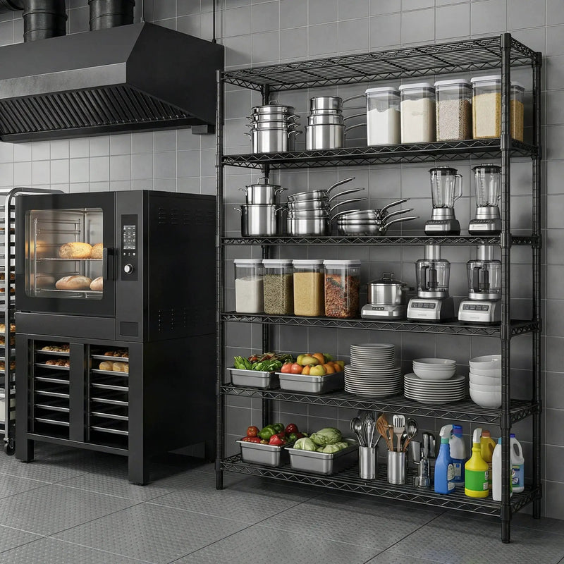 6-Tiers Storage Shelves - 2100LBS Capacity by HouseOfZazla