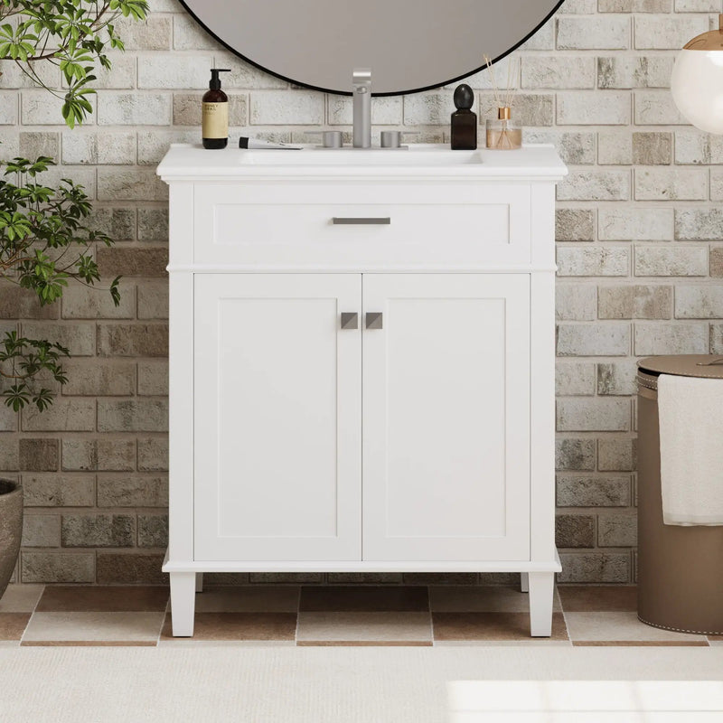 Bathroom Vanity With Ceramic Basin, Soft Close Door And Adjustable Shelves by Unique Piece Furniture