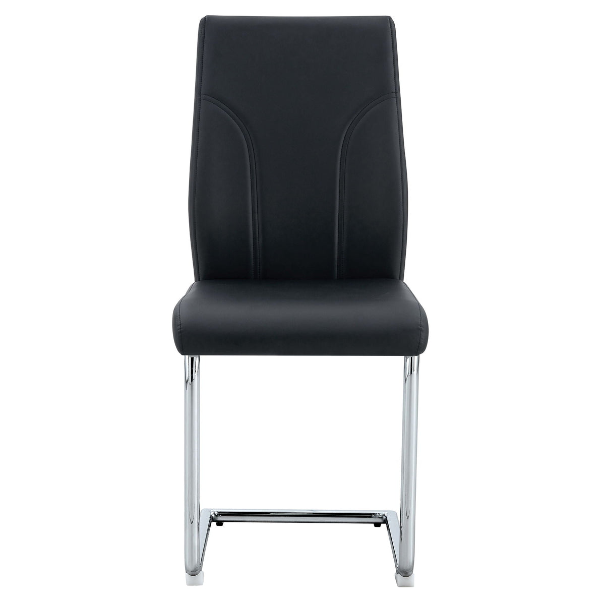 Modern Dining Chairs with High Backrest and Sturdy Legs - Black or White, photo 2 of 14