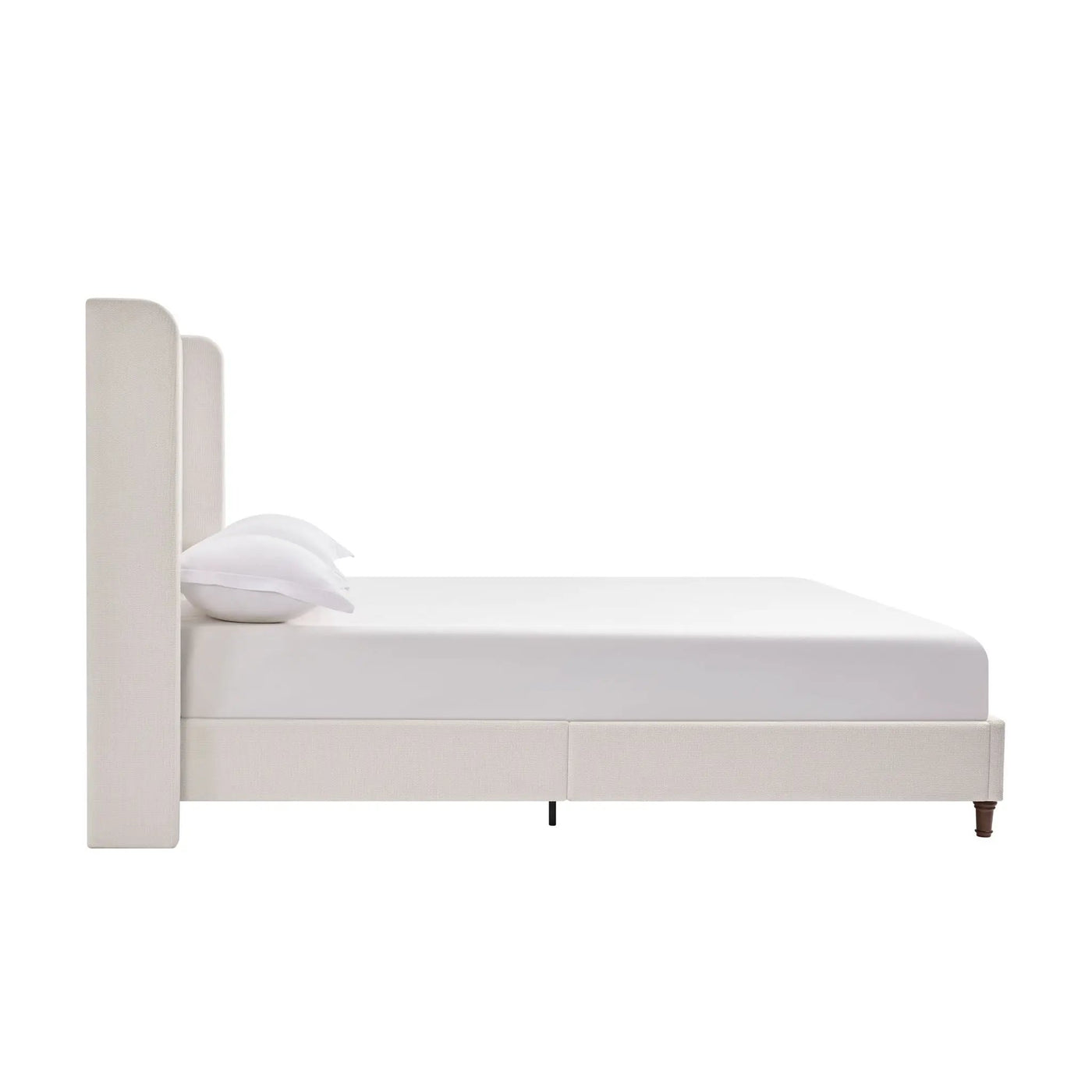 Harper - Tall Headboard Upholstered Bed / High Headboard / Elegant Simplicity / No Box Spring Needed by HouseOfZazla