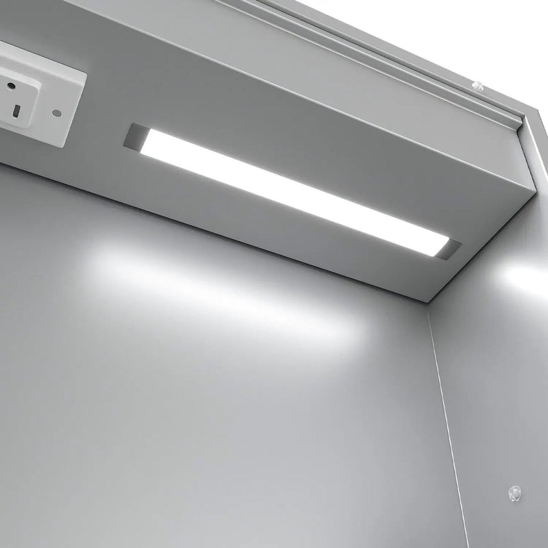 LED Lighted Medicine Cabinet with Mirror, 20x30 Inches by HouseOfZazla