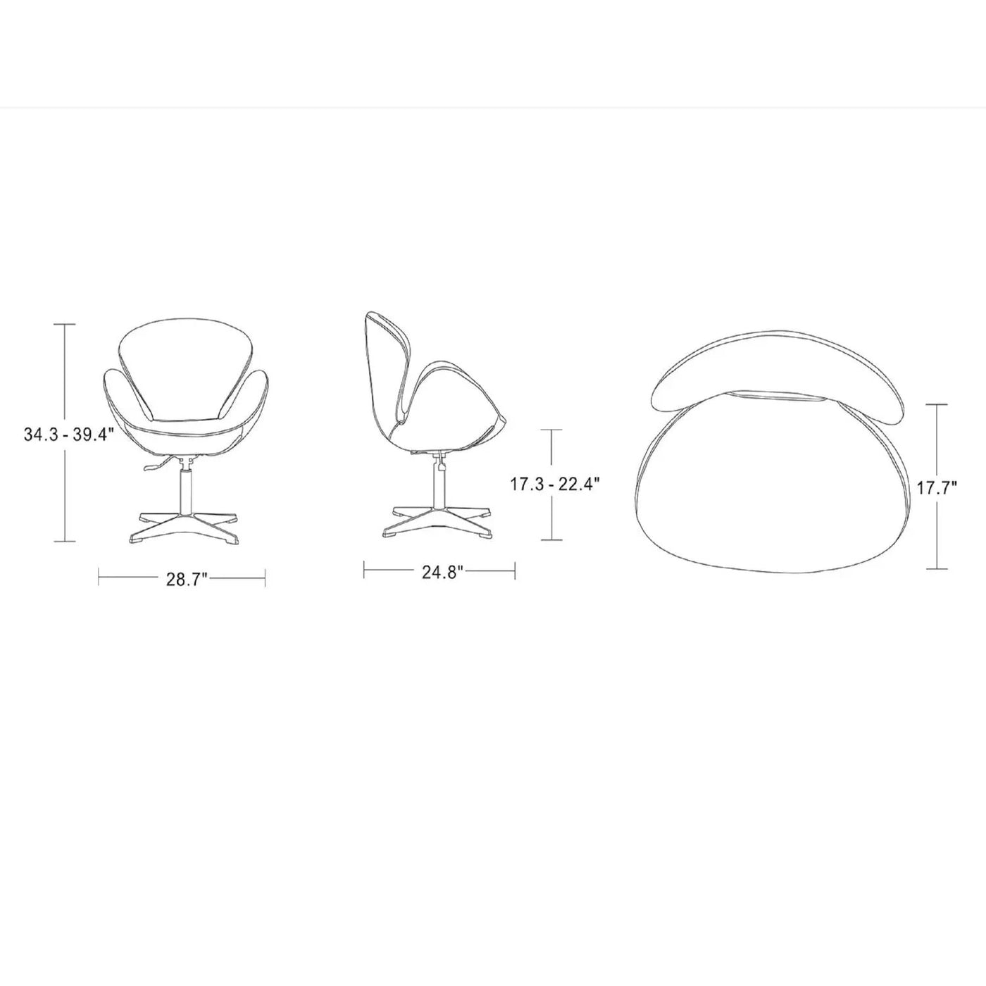 Raspberry - Swivel Lounge Chair by HouseOfZazla