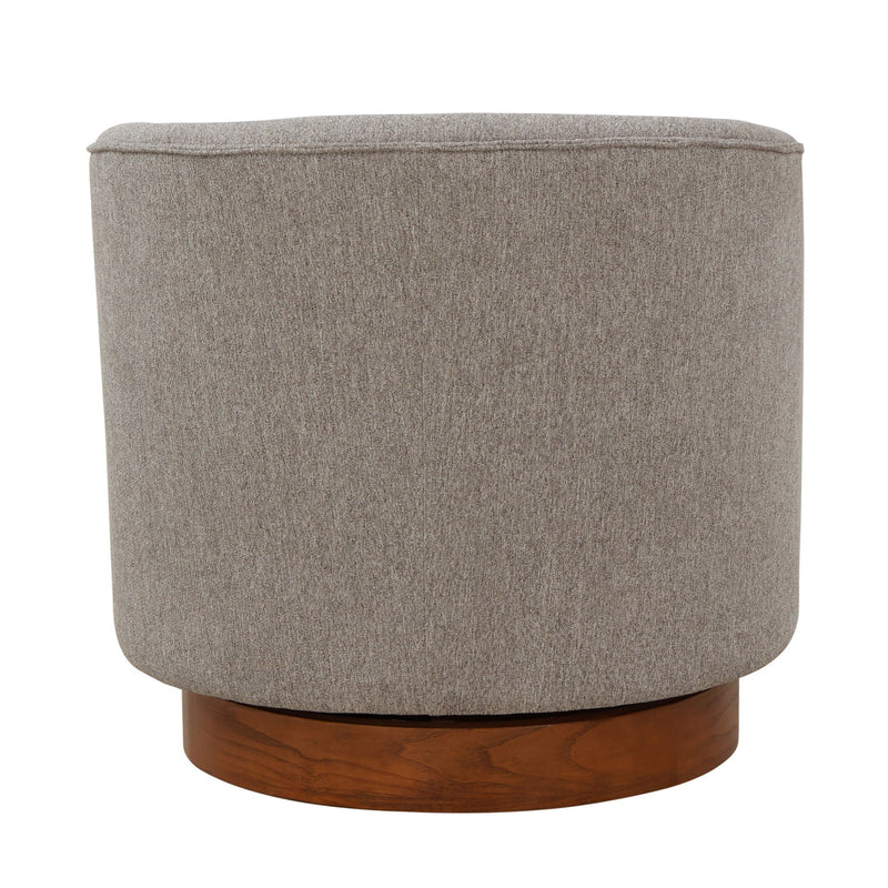 Miramar - Swivel Barrel Chair With Wooden Base by HouseOfZazla