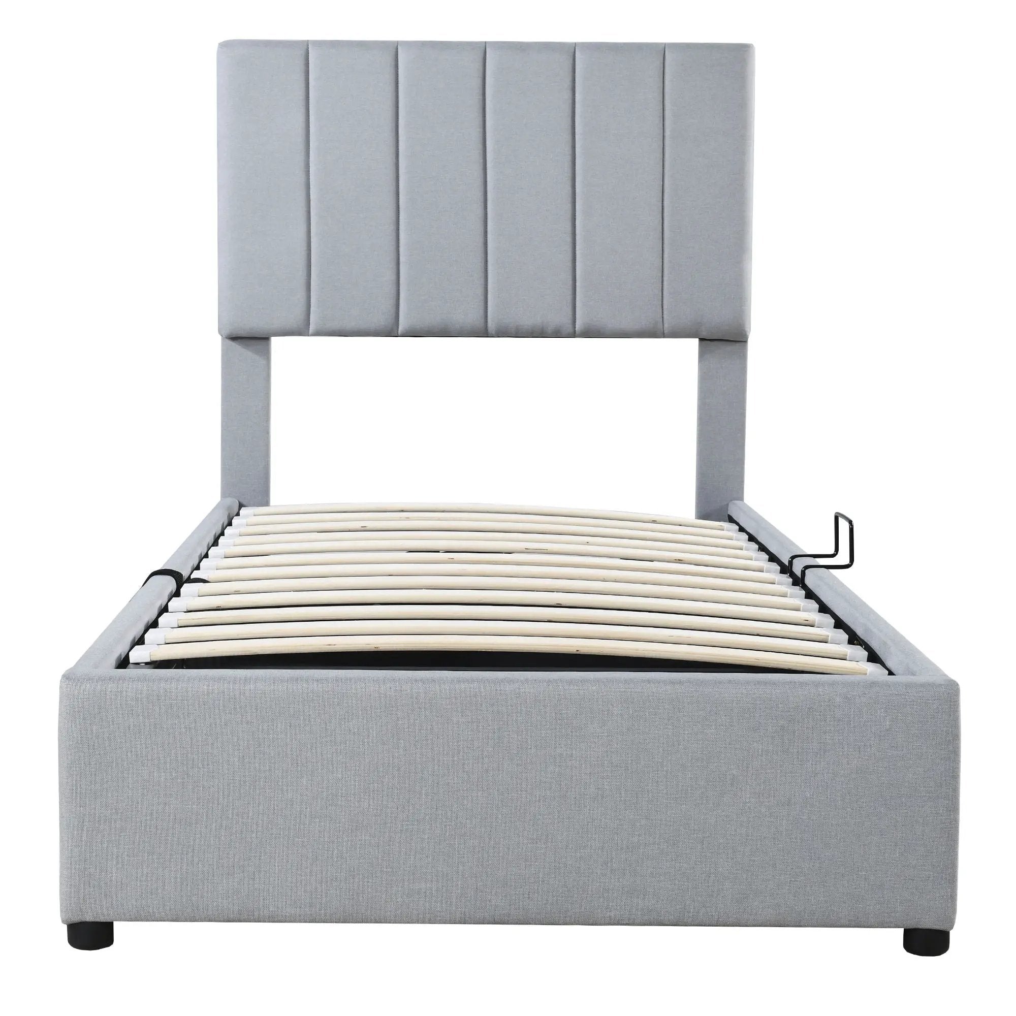 Upholstered Platform Bed With A Hydraulic Storage System by HouseOfZazla