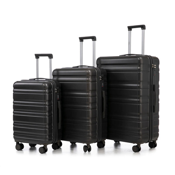 HIFINE TOURIST 20"/24"/28" 3-Piece Luggage Set in Dark Gray