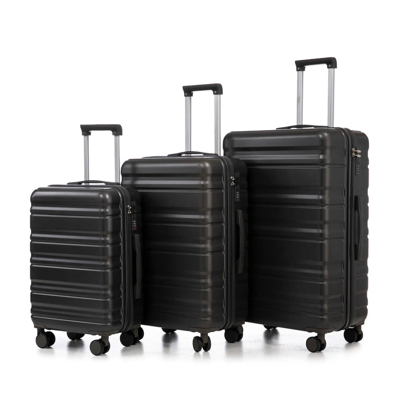 HIFINE TOURIST 20"/24"/28" 3-Piece Luggage Set in Dark Gray by HouseOfZazla