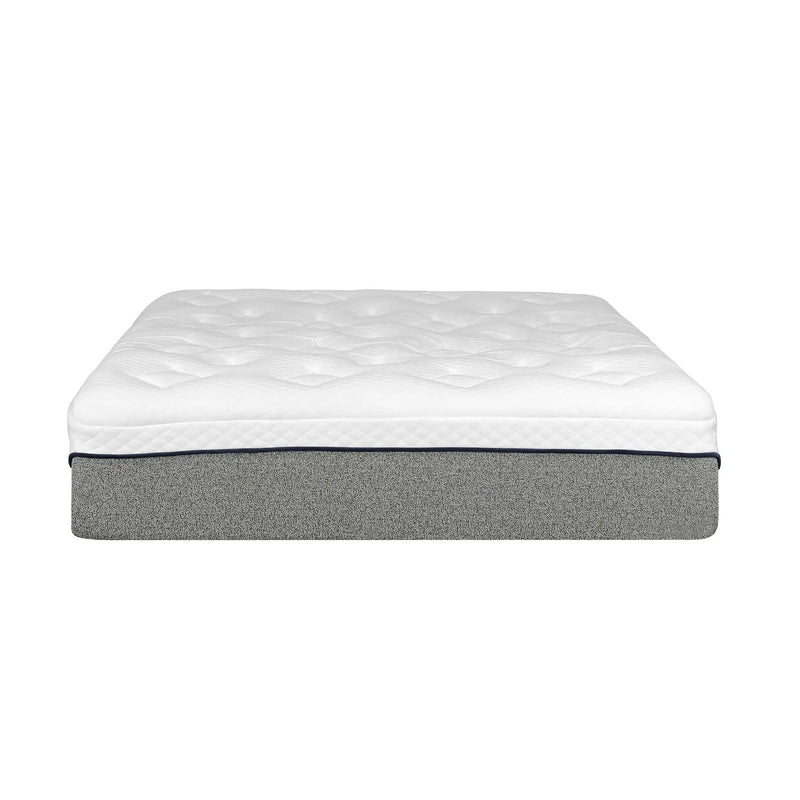 13" Ultra Plush Gel Memory Foam Mattress For Bed With Double Layered Jacquard Cover - Gray / White - King by HouseOfZazla