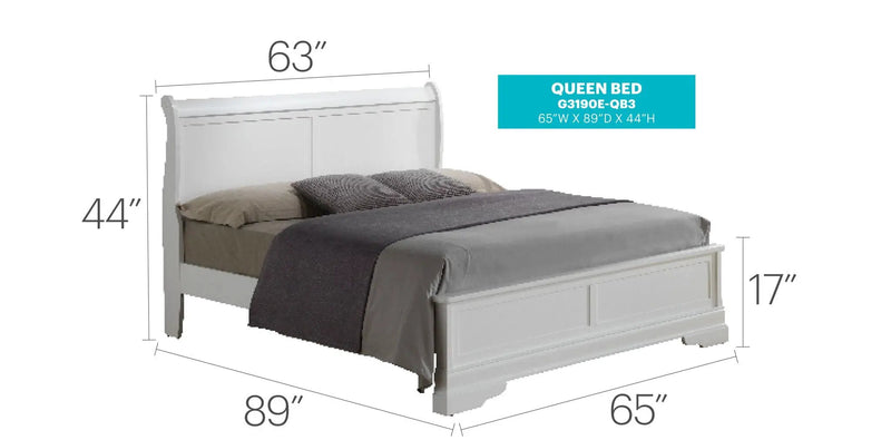 Sleigh Bed With Low Footboard by Unique Piece Furniture