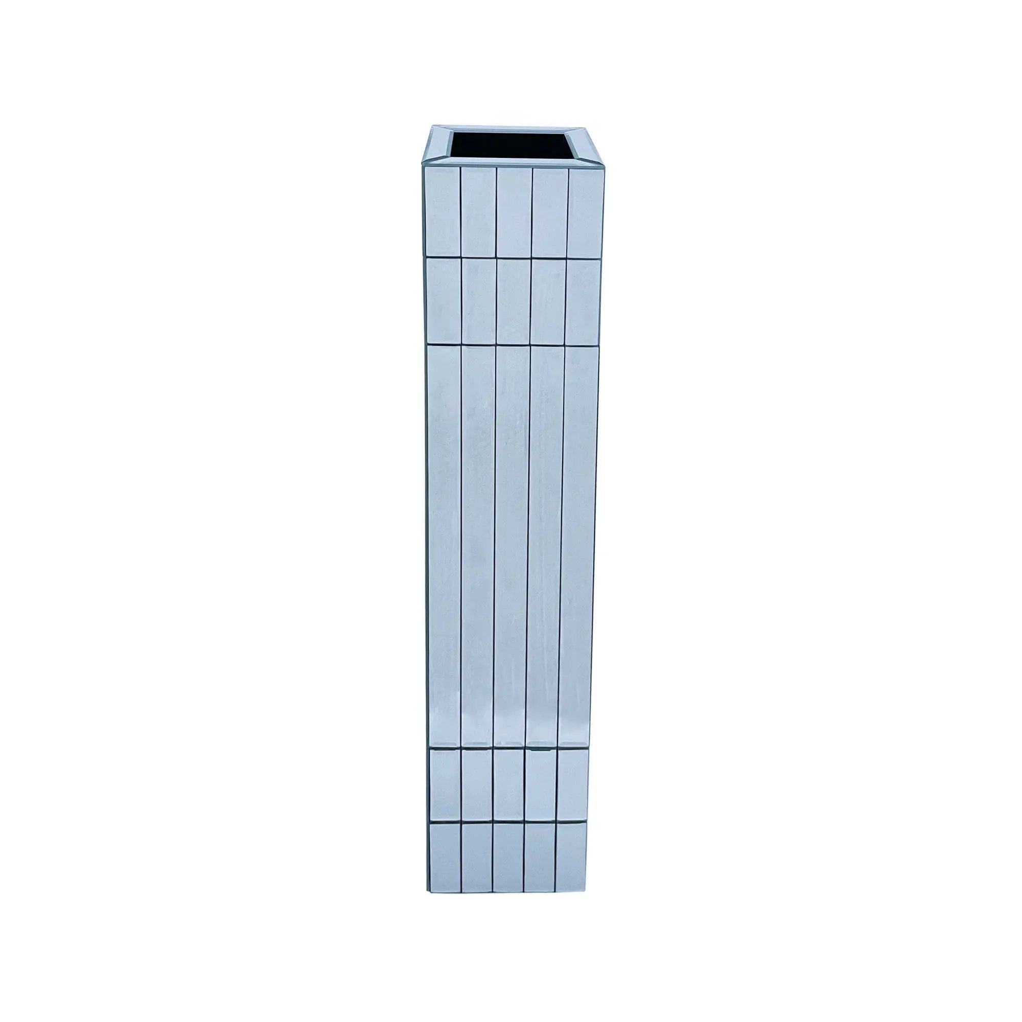 Tall Floor Vase 29.92" Mirrored Floor Vase for Home Decor by HouseOfZazla
