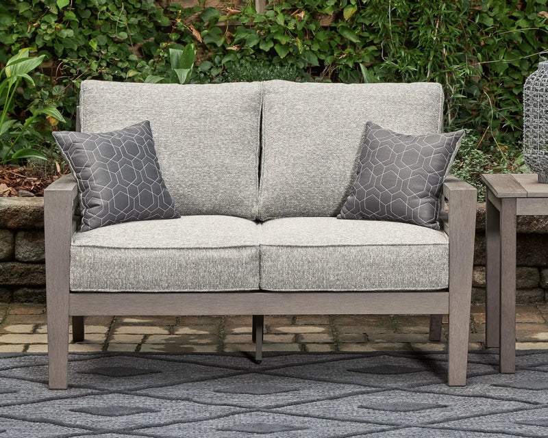 Hillside Barn - Loveseat W/Cushion - Gray / Brown by Unique Piece Furniture