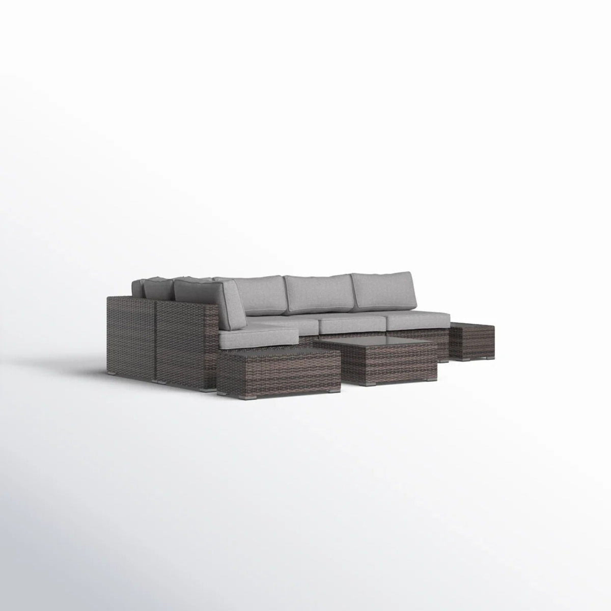 Wicker Sectional Seating Group With Cushions, photo 18 of 28