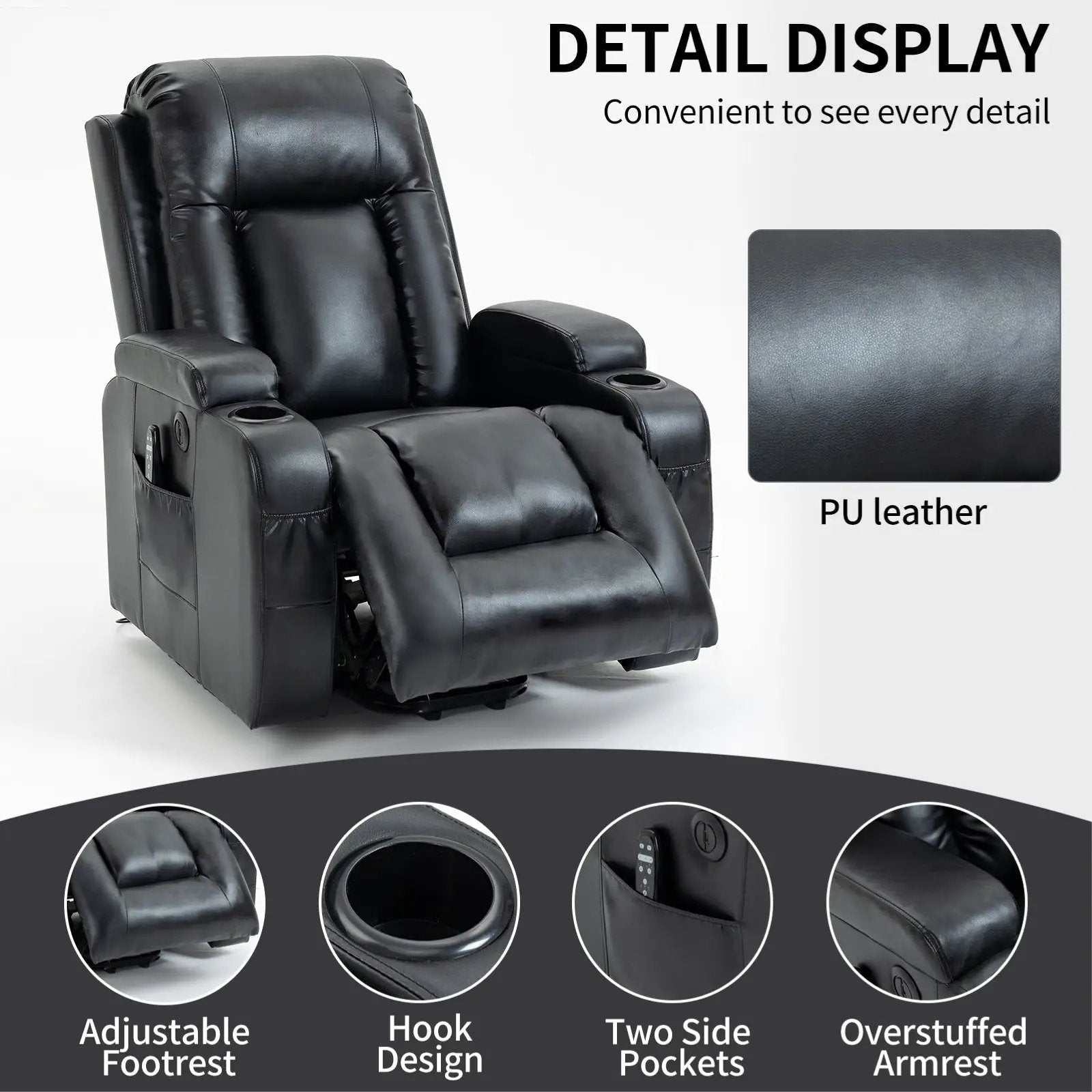 Infinite Position Power Lift Recliner Chair for Elderly by HouseOfZazla