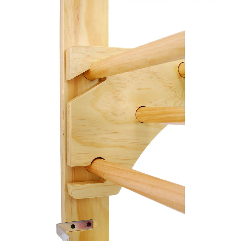 Swedish Ladder, Stall Bars Set For Physical Therapy & Gymnastics - Natural by HouseOfZazla