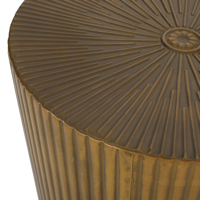 Langseth Iron Sunburst Side Table Modern Design by HouseOfZazla