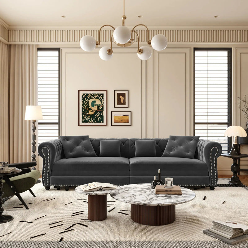 3 In 1 Convertible Sleeper Sofa Bed With Movable Ottoman by HouseOfZazla