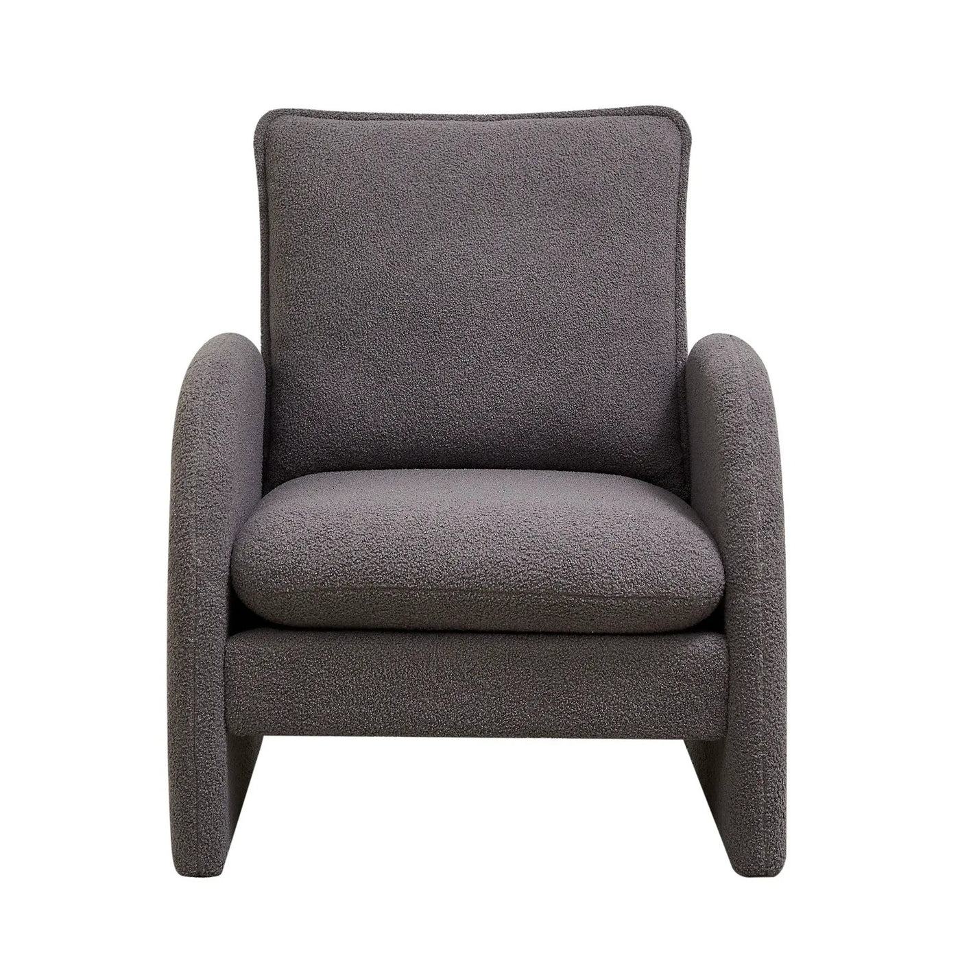 Modern Sherpa Upholstered Accent Chair, Comfortable Living Room Armchair, Lounge Chair For Bedroom, And Office by HouseOfZazla