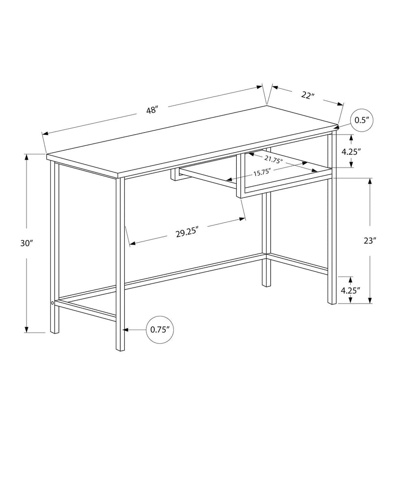 Computer Desk For Home Office, Compact Modern Design by HouseOfZazla