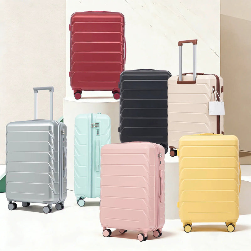 28 Inch ABS Hard Shell Large Travel Checked Luggage - Silver by HouseOfZazla
