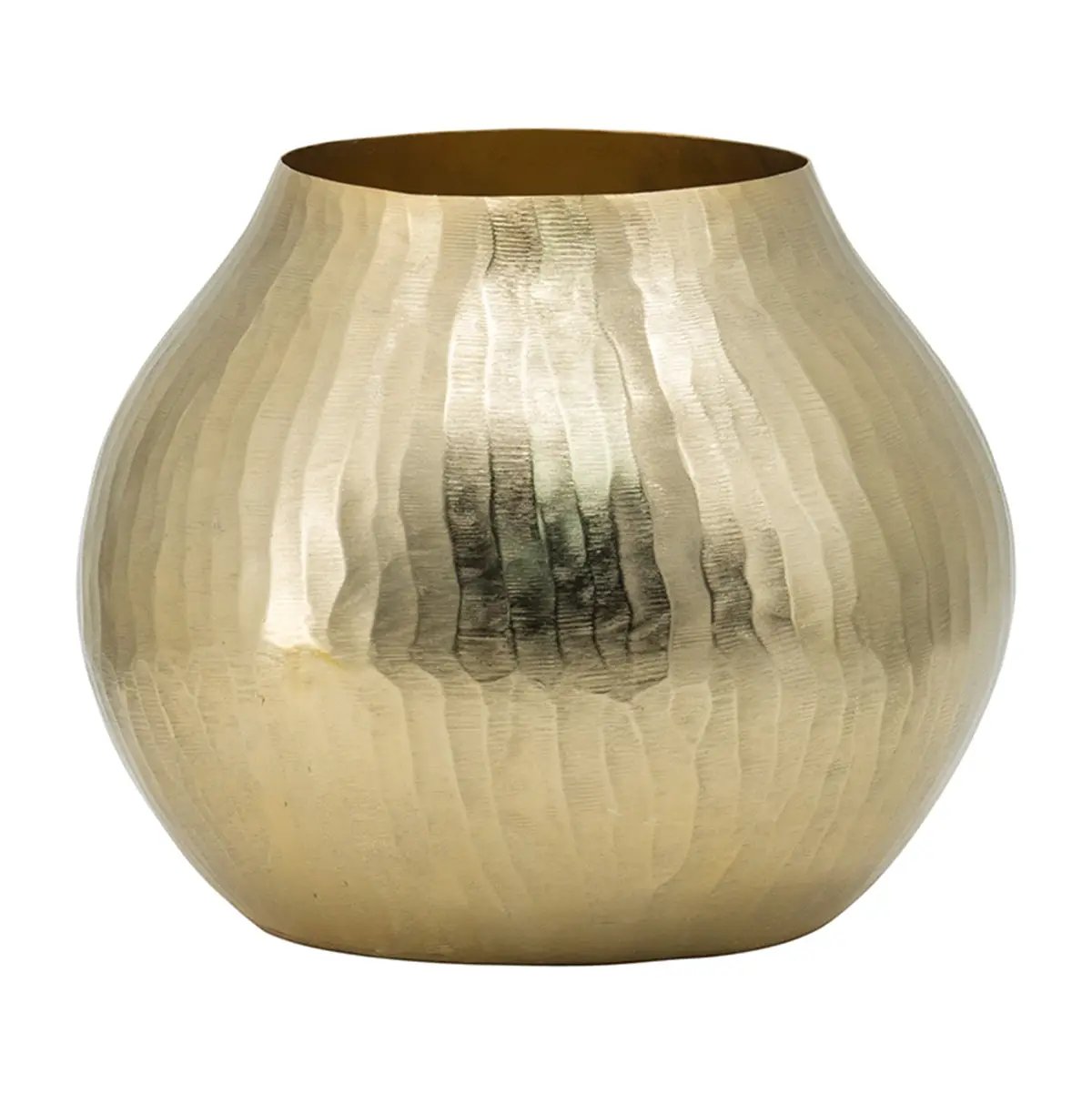 11x11x9" Aluminum Chisel Flower Vase by HouseOfZazla