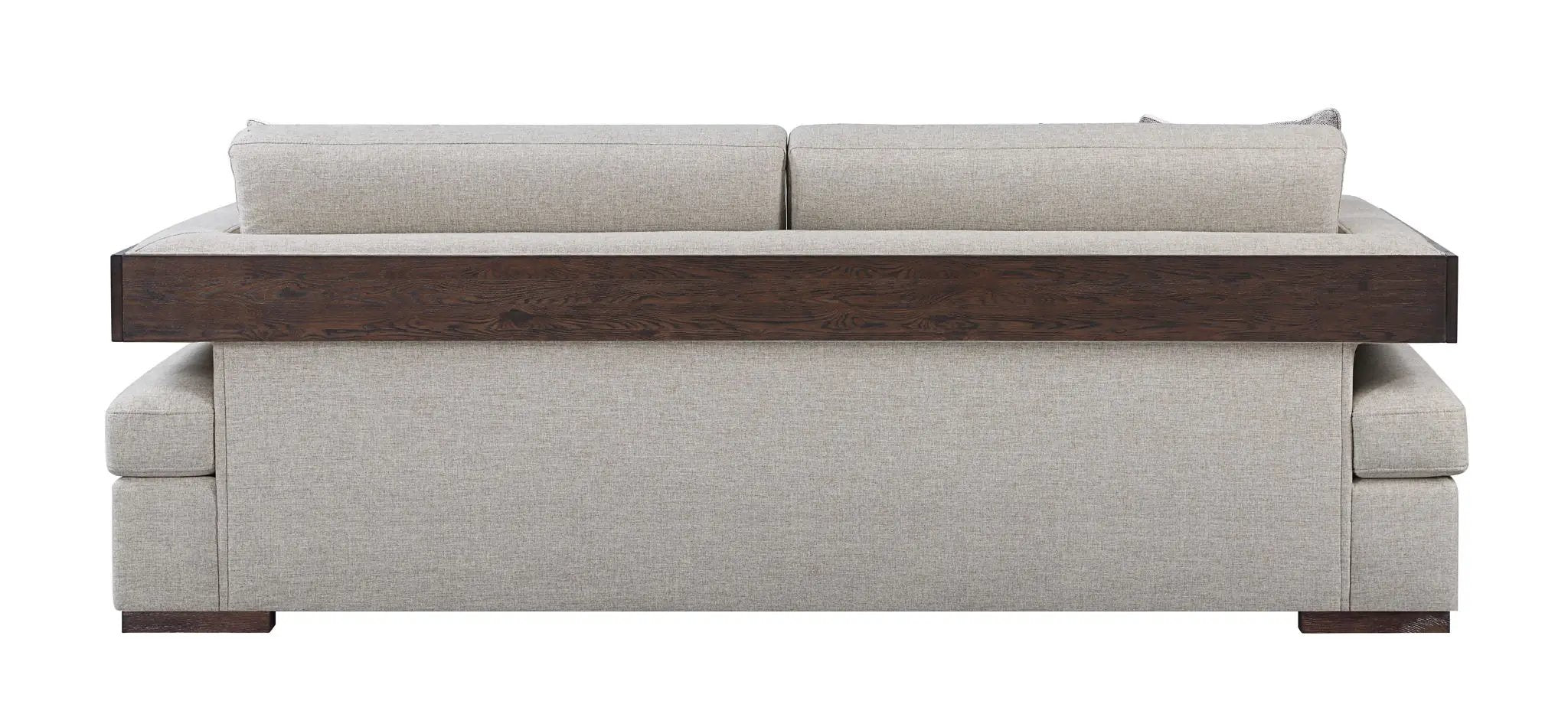Niamey - Sofa With 4 Toss Pillows - Walnut by HouseOfZazla