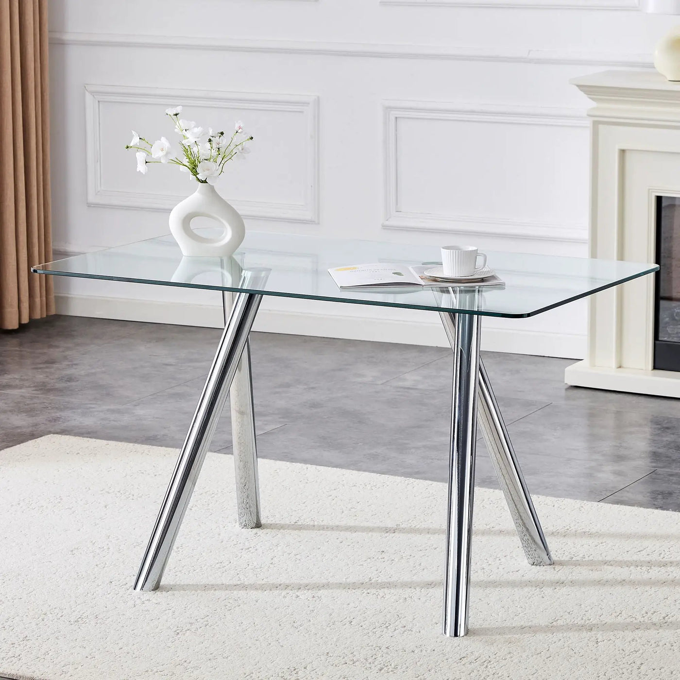 Dining Table With Transparent Surface by HouseOfZazla