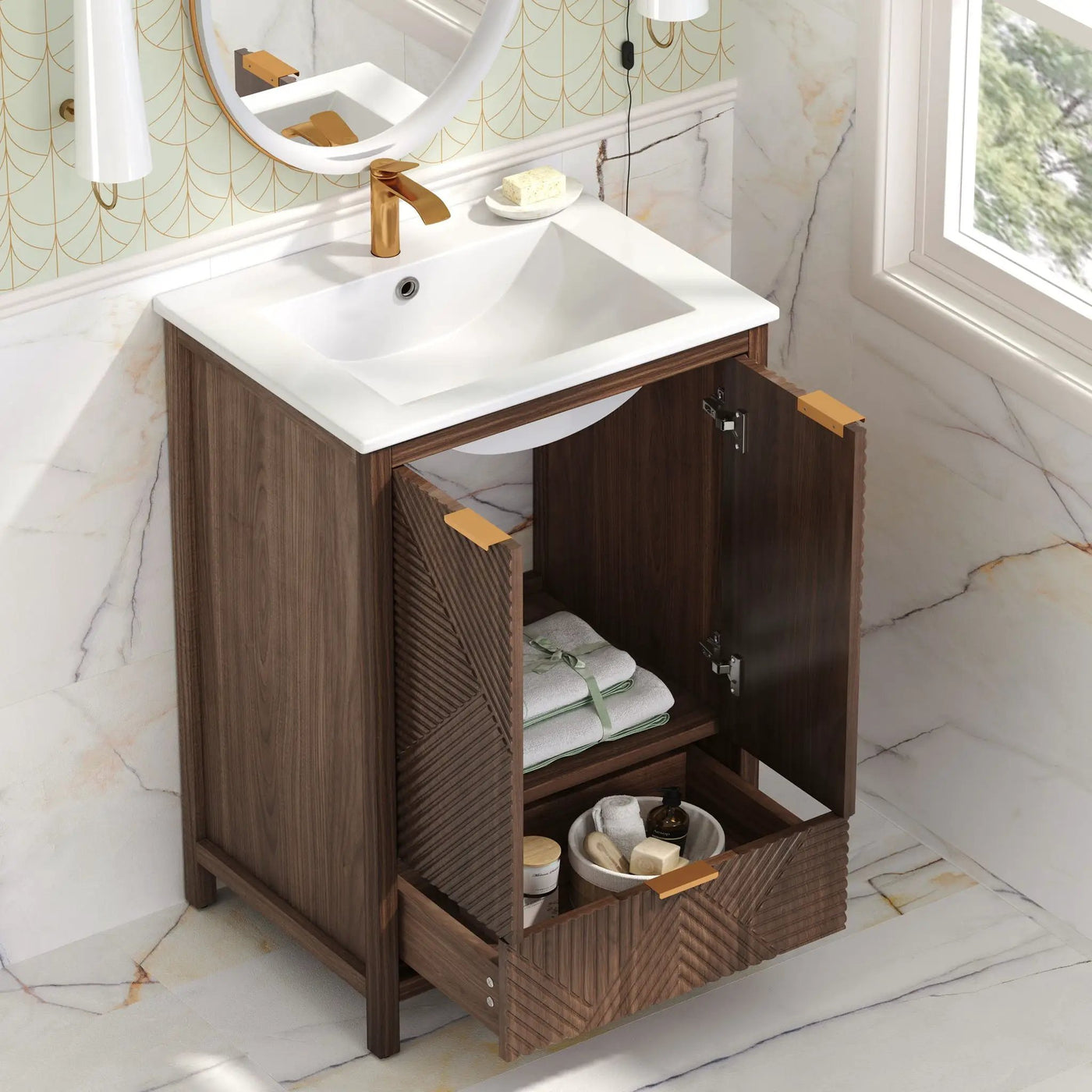 Modern Bathroom Vanity With Sink Combo by HouseOfZazla