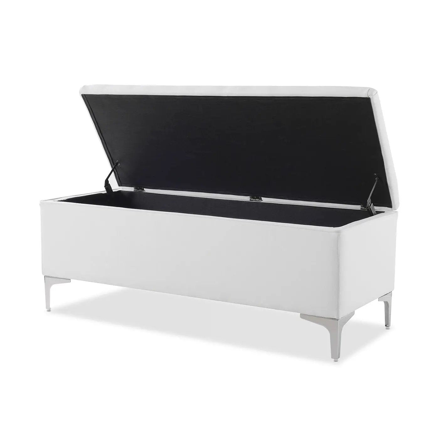Madelyn - Modern Storage Bench - Bright White Dye by Unique Piece Furniture