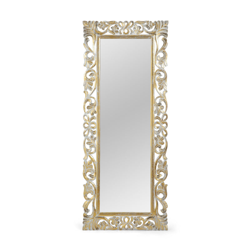 Rectangle Carved Mirror by HouseOfZazla